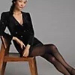 NWT Farm Rio Embroidered Velvet Mini Dress